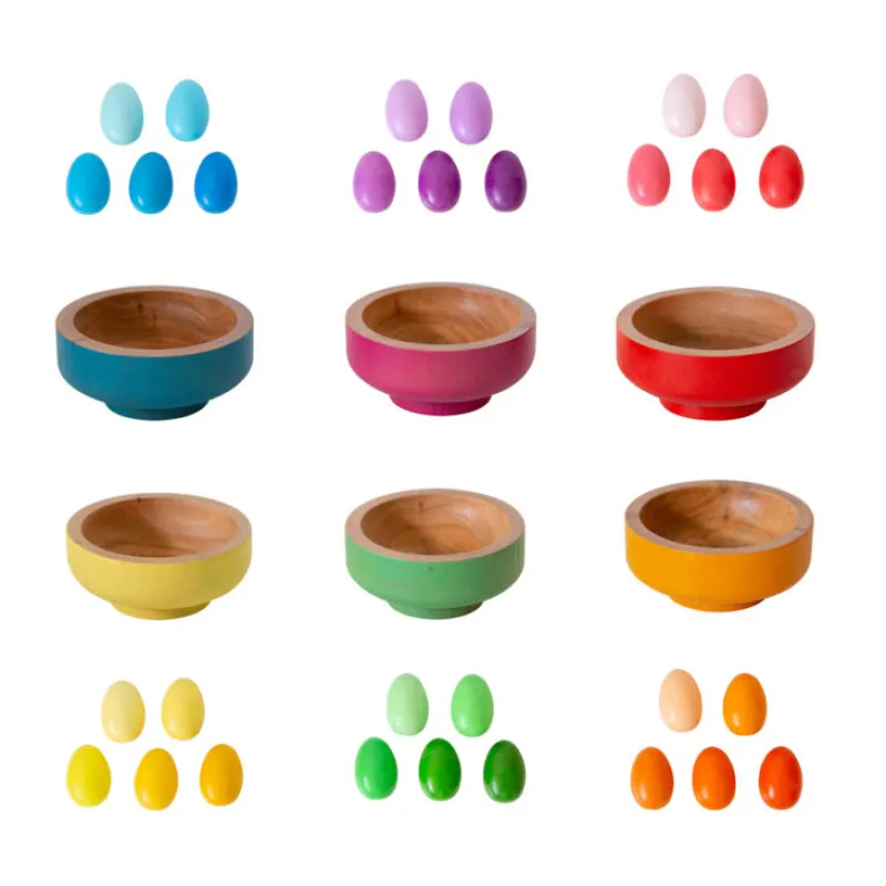 The Freckled Frog Early Learning|Age 4^Rainbow Nests | Wooden