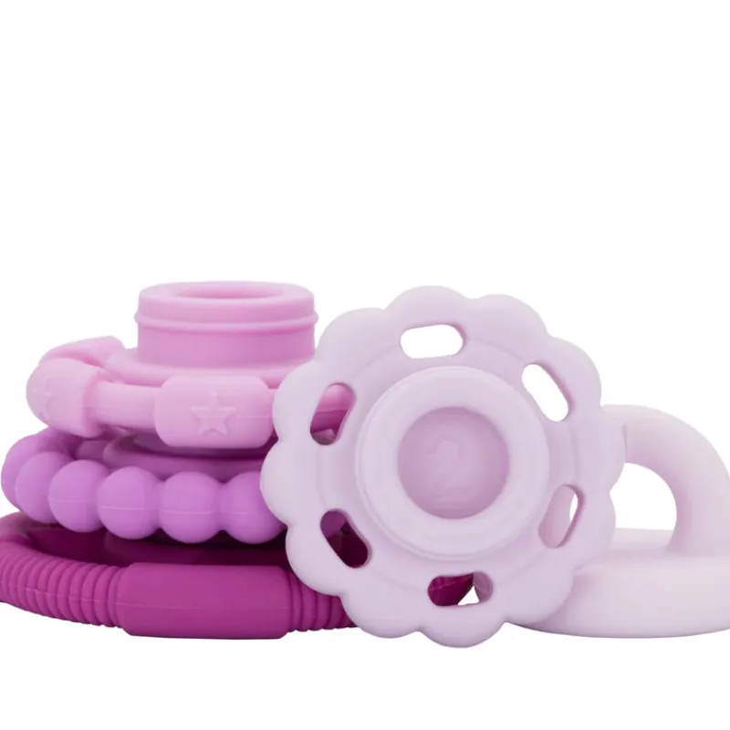 Jellystone Designs Stacking / Sorting|Stack / Sort^Raspberry Ombré Stacker | Teether
