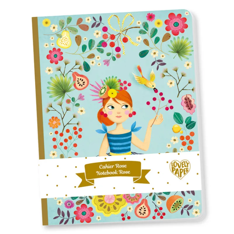 Djeco Stationery|Age 4^Rose Notebook A5