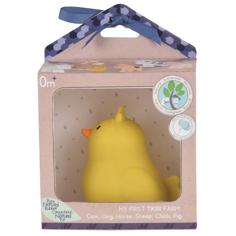 Tikiri Bath Toys|Rattles / Clutching^Rubber Chicken Rattle Teether Toy