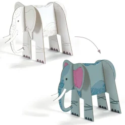 Djeco Art / Craft|Age 9 & 10^Savanna Colour, Assemble & Play
