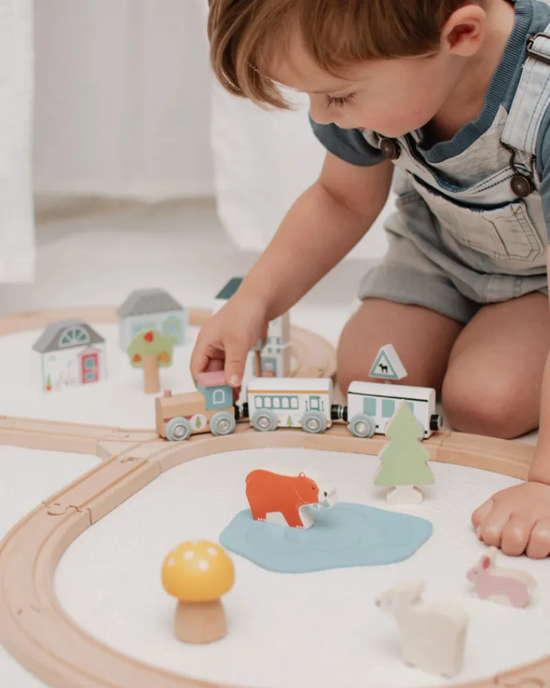 Bigjigs Toys Vehicles / Cars / Trucks|Cars / Trains / Planes^Scandi Wooden Train Set