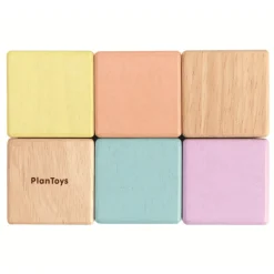 Plan Toys Wooden Blocks|Early Learning^Sensory Blocks - Set of 6