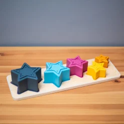 Bigjigs Toys Wooden Puzzles|Early Learning^Sooting Stars Puzzle Sorter + Stack