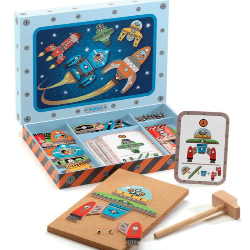 Djeco Hammer / Lace|Age 5 & 6^Space Hammer Tap Tap Game