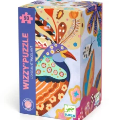 Djeco Jigsaws / Puzzles|Age 7 & 8^Sparkling Bird 50-Pc Wizzy Puzzle