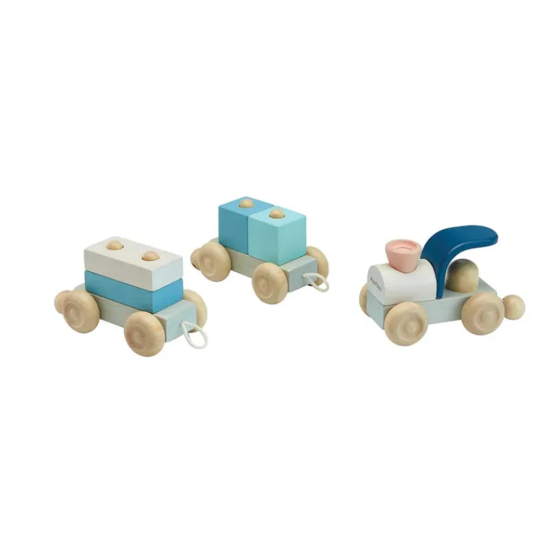 Plan Toys Vehicles / Cars / Trucks|Cars / Trains / Planes^Stacking Train Trio