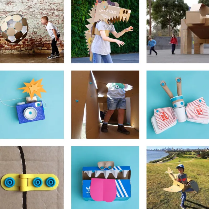 Makedo Stem Toys|Construction^STARTER | Cardboard Construction Kit