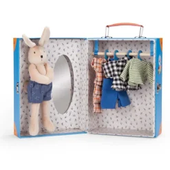 Moulin Roty Role Play|Soft Toys^Sylvain Little Wardrobe Suitcase