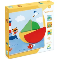 Djeco Wooden Puzzles|Early Learning^Tangramini Wood Puzzle Game