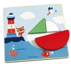 Djeco Wooden Puzzles|Early Learning^Tangramini Wood Puzzle Game