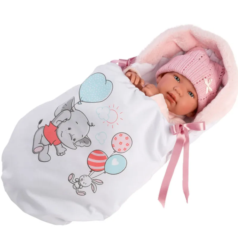 Llorens Dolls|Dolls^Tina Baby Doll 44cm with Dumbo Sleeper (L84452)