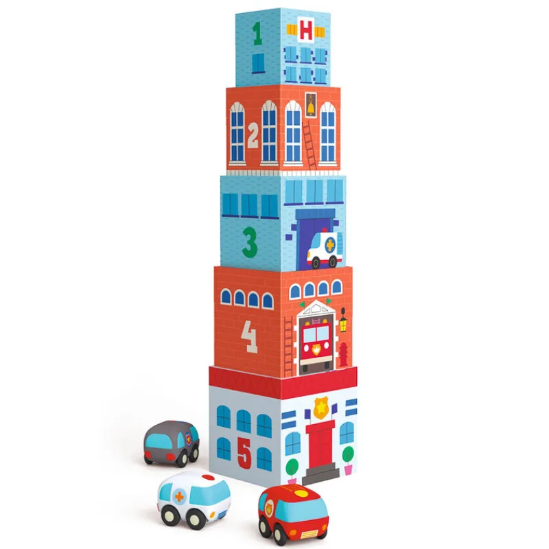 Djeco Vehicles / Cars / Trucks|Cars / Trains / Planes^Topani Car Playset