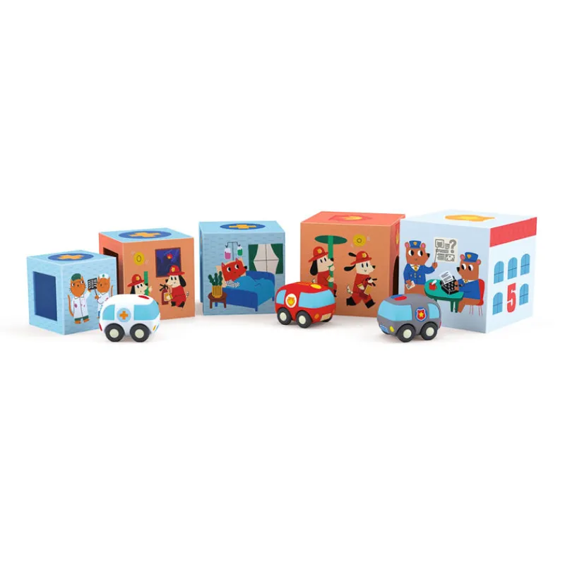 Djeco Vehicles / Cars / Trucks|Cars / Trains / Planes^Topani Car Playset