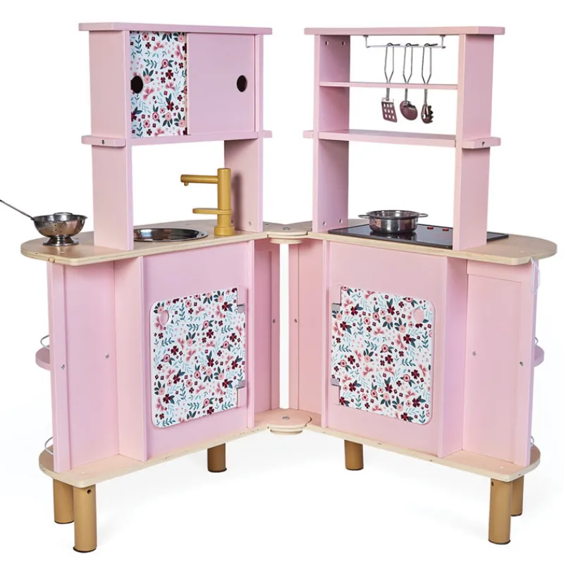 Janod Role Play|Kitchen / Play Food^Twist Kitchen (Folding, Double-Sided)