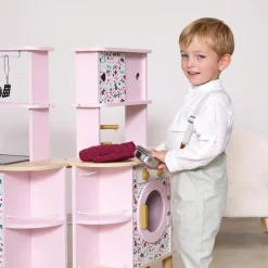 Janod Role Play|Kitchen / Play Food^Twist Kitchen (Folding, Double-Sided)