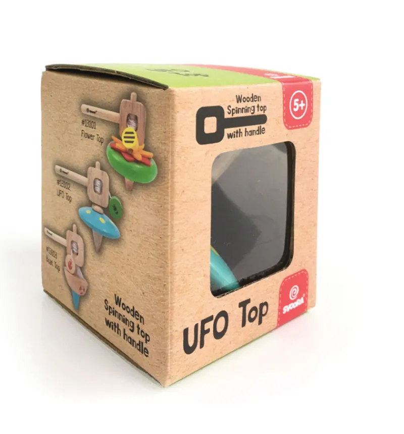 Svoora Age 9 & 10|Age 7 & 8^UFO Spinning Top with Handle
