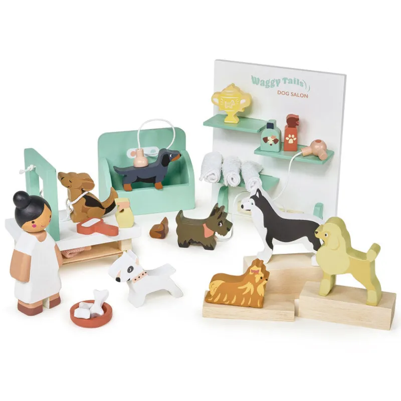 Tender Leaf Toys Small World Play|Age 5 & 6^Waggy Tails Dog Salon