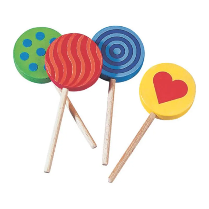 Haba Play Food|Kitchen / Play Food^Wooden Playfood - Lollypops (Pack of 4)