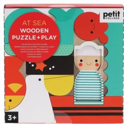 Petit Collage Wooden Puzzles|Wooden Blocks^Wooden Puzzle & Play - At The Sea