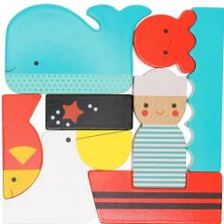 Petit Collage Wooden Puzzles|Wooden Blocks^Wooden Puzzle & Play - At The Sea