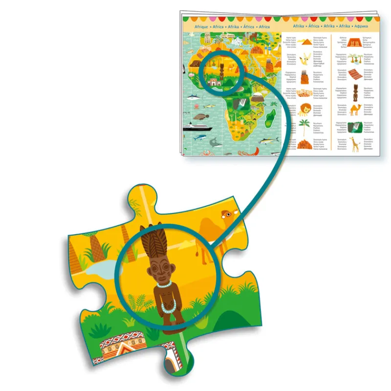 Djeco Jigsaws / Puzzles|Age 9 & 10^World Monuments Puzzle + Booklet 200pc