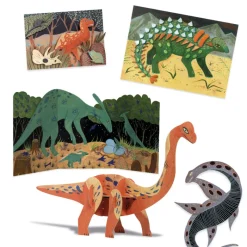 Djeco Art / Craft|Age 9 & 10^World of Dinosaurs Multi Craft Kit