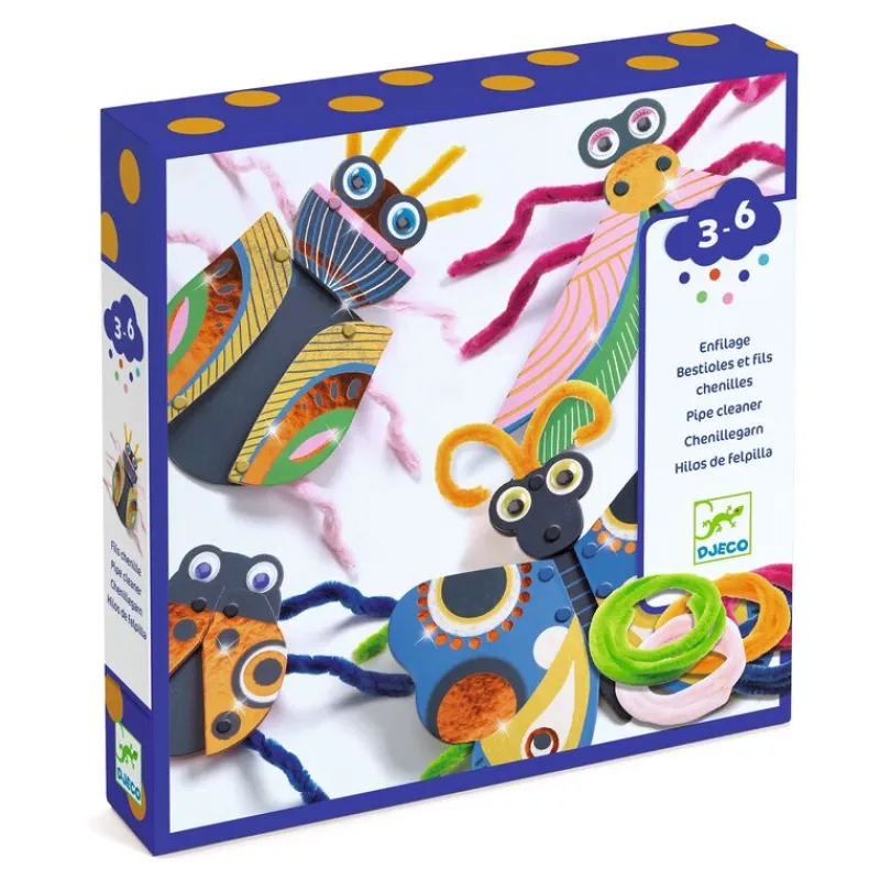 Djeco Hammer / Lace|Art / Craft^Yarn Bugs Threading Craft