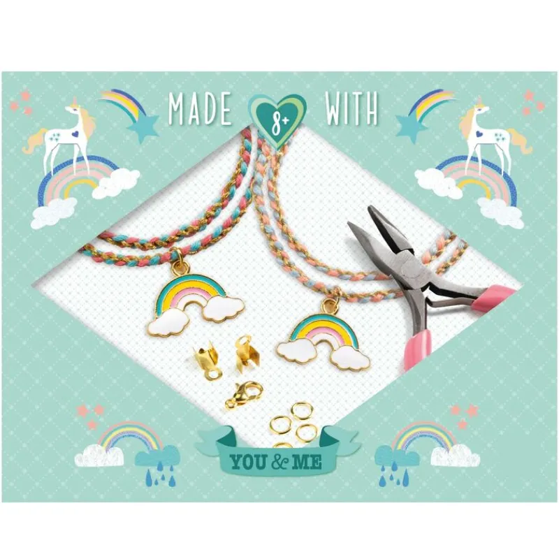 Djeco Hammer / Lace|Age 11 & 12^You & Me Rainbow Kumihimo Beads Set