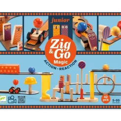 Djeco Stem Toys|Construction^Zig & Go Junior 42pc Magic Set