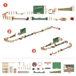 Djeco Stem Toys|Construction^Zig & Go 48pc Action and Reaction Construction Set