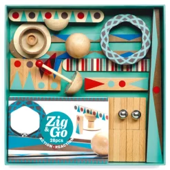 Djeco Wooden Blocks|Stem Toys^Zig and Go Action Reaction Set - 28 pcs